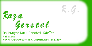 roza gerstel business card